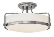 Harper 3-Light 18" Semi-Flush Mount in Brushed Nickel