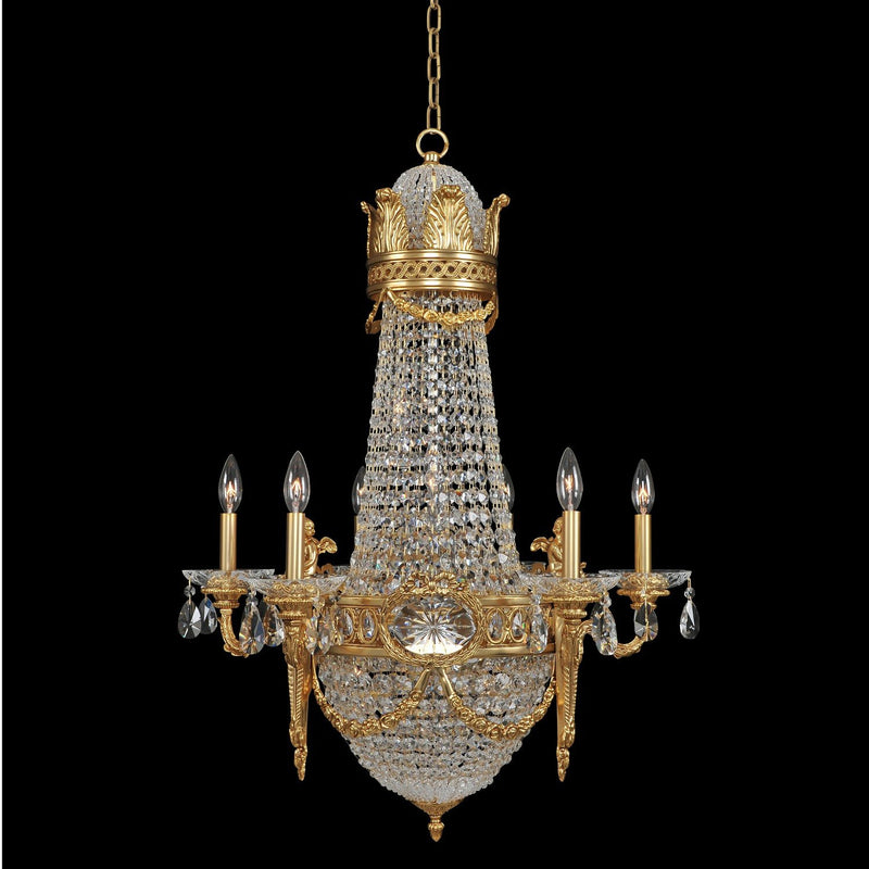 Marseille 12-Light Chandelier in Antique Brass