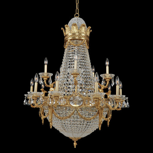 Marseille 25-Light Chandelier in Antique Brass