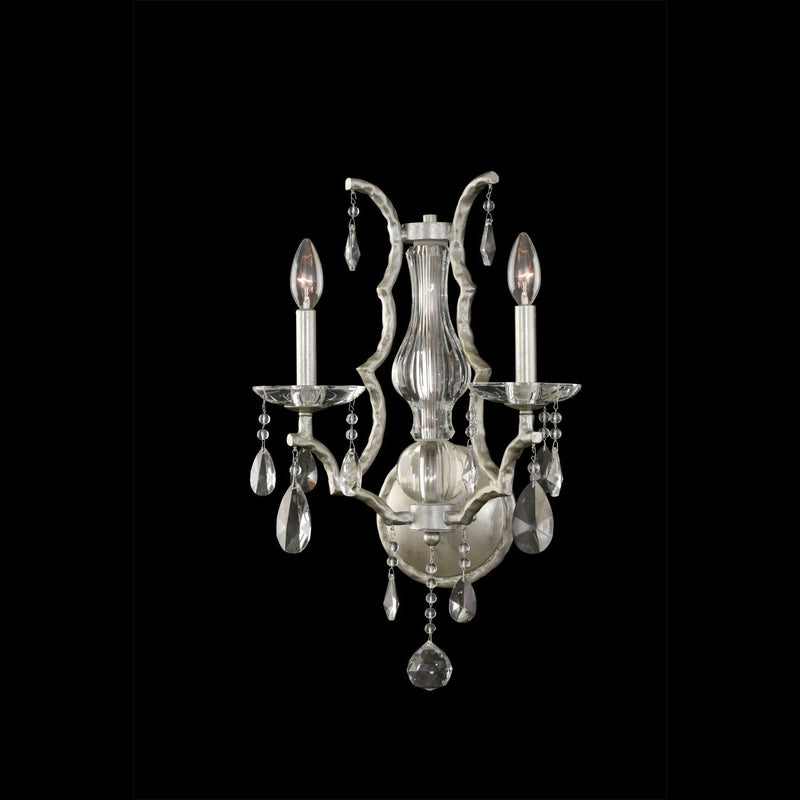 Shorecrest 2-Light Wall Sconce in Silver Dollar