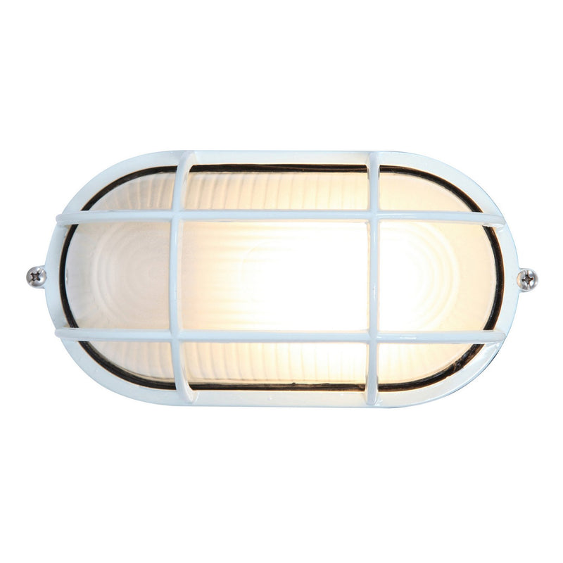 Nauticus Dual Mount Small Outdoor Bulkhead Light in White