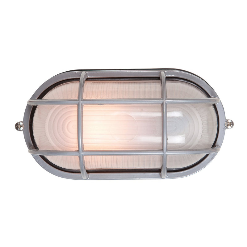 Nauticus Dual Mount Large Outdoor Bulkhead Light in Satin
