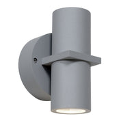KO Dual 2-Light Outdoor Wall Sconce in Satin