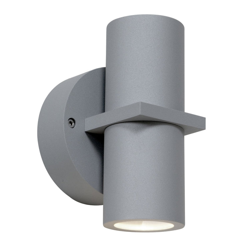 KO Dual 2-Light Outdoor Wall Sconce in Satin
