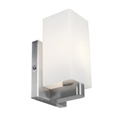 Archi Bath Sconce in Brushed Steel
