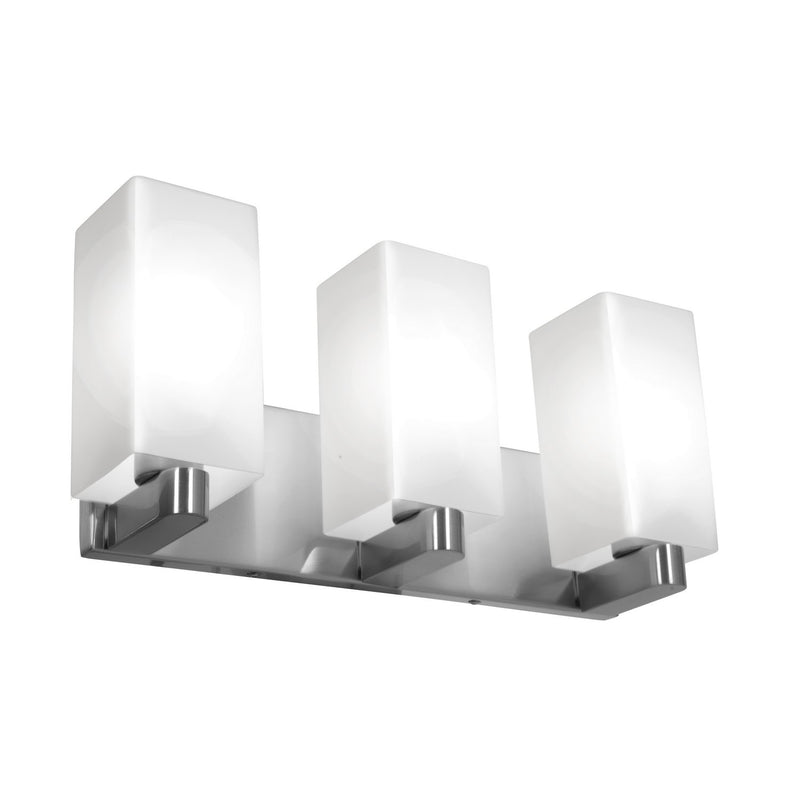 Archi 3-Light Bath Vanity Light in Brushed Steel