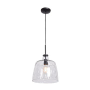 Clear Pendant in Black