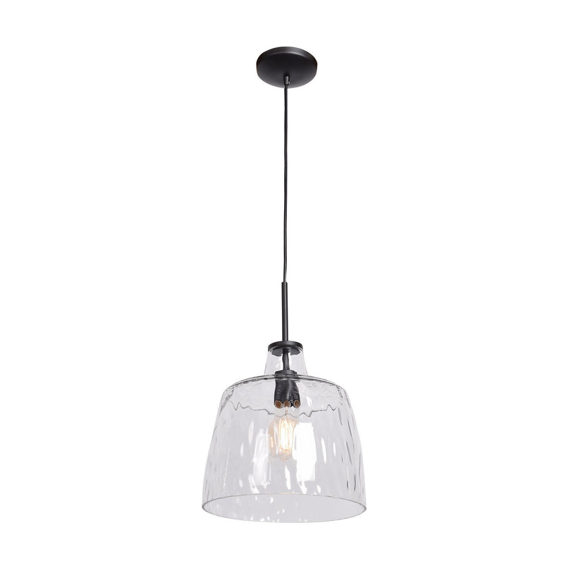 Clear Pendant in Black