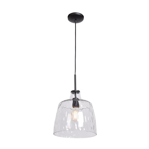 Clear Pendant in Black