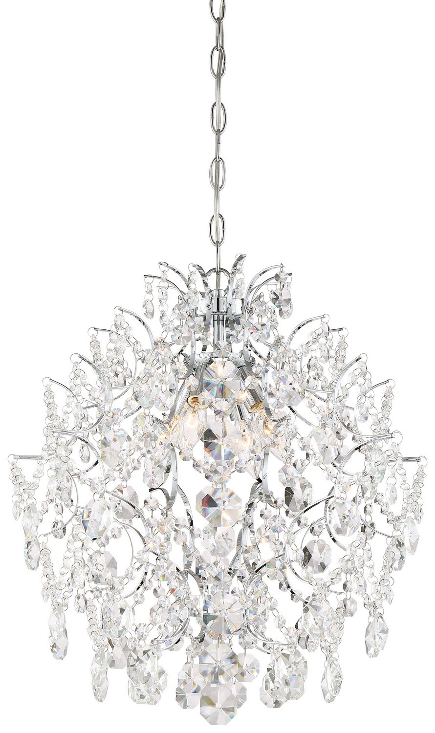 Isabella's Crown 4-Light Pendant in Chrome