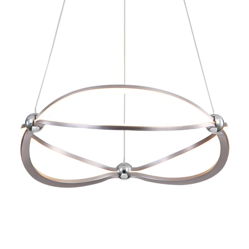 Spirale 19" Pendant in Satin Nickel