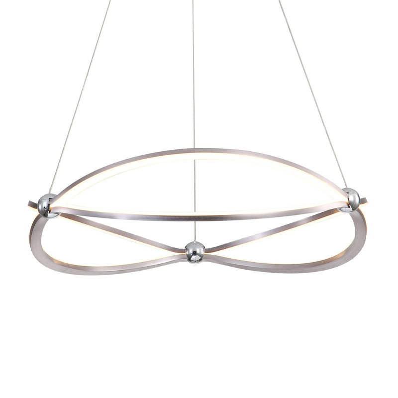 Spirale 24" Pendant in Satin Nickel