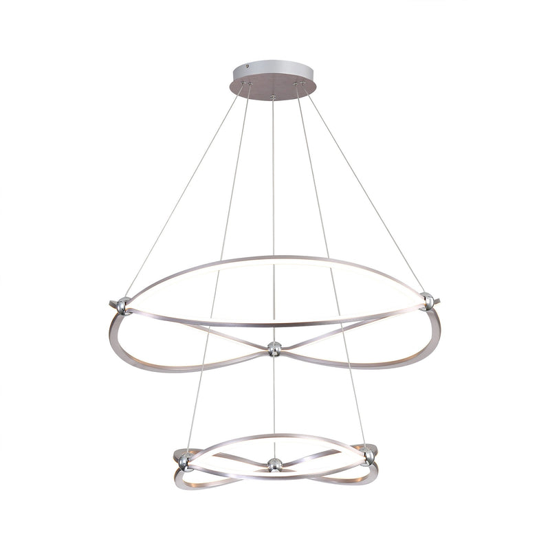 Spirale 32" Pendant in Satin Nickel