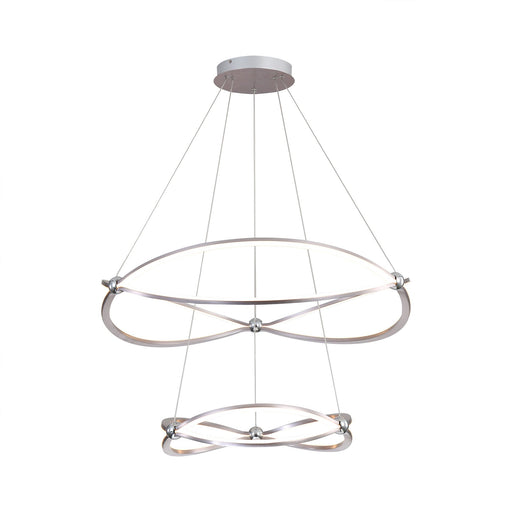 Spirale 32" Pendant in Satin Nickel