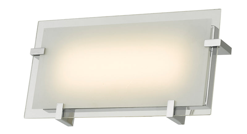 Matrix 1-Light Vanity Wall in Chrome with Opal Glass - Lamps Expo