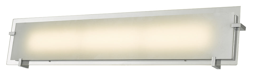 Matrix 1-Light Vanity Wall in Chrome with Frosted Glass - Lamps Expo