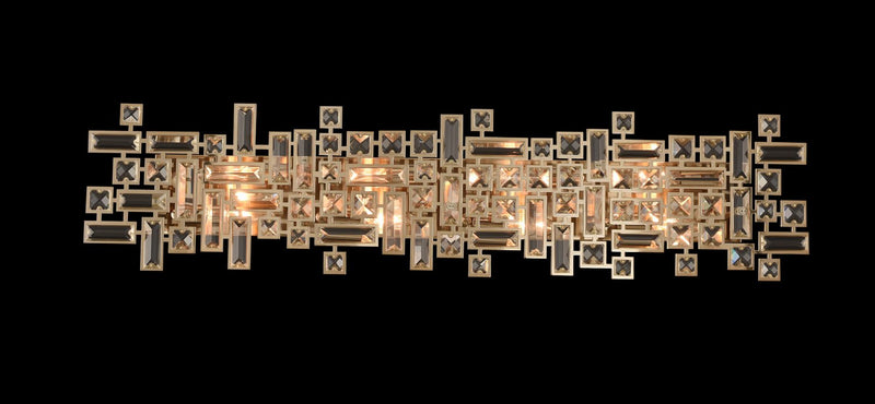 Vermeer 8-Light Bath Vanity Light in Brushed Champagne Gold