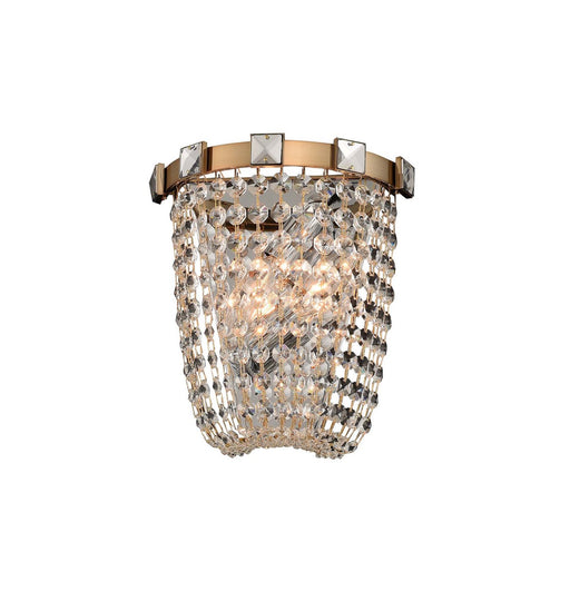 Impero 2-Light Wall Sconce in Brushed Champagne Gold
