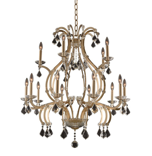 Duchess 15-Light Chandelier in Brushed Champagne Gold