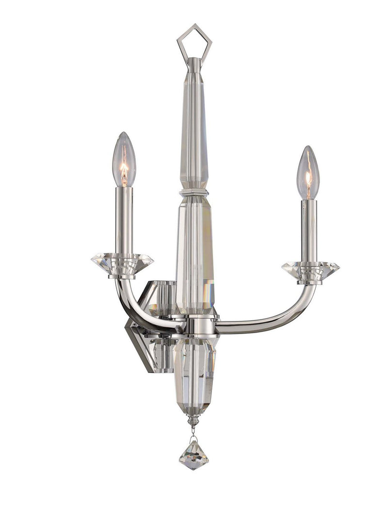 Palermo 2-Light Wall Sconce in Polished Chrome