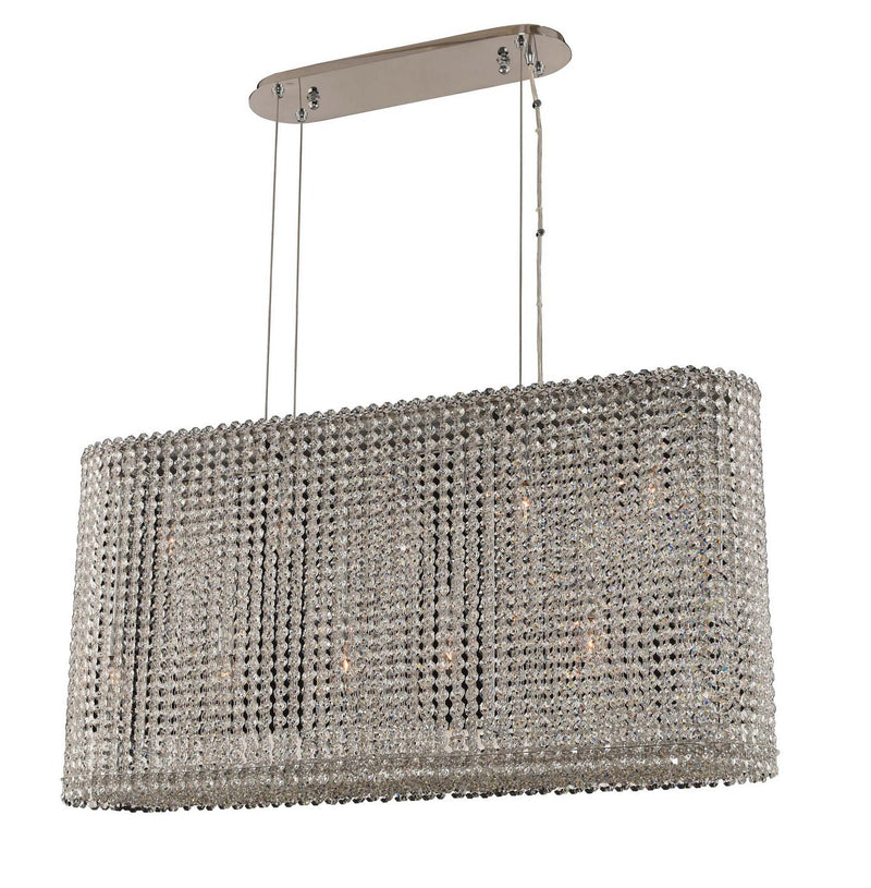 Torre 11-Light Linear Pendant in Polished Chrome