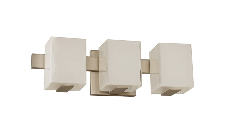 Catalina 3-Light Bath Vanity Light in Satin Nickel