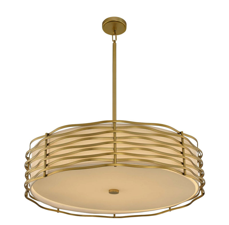 Paloma LED Pendant in Vintage Brass