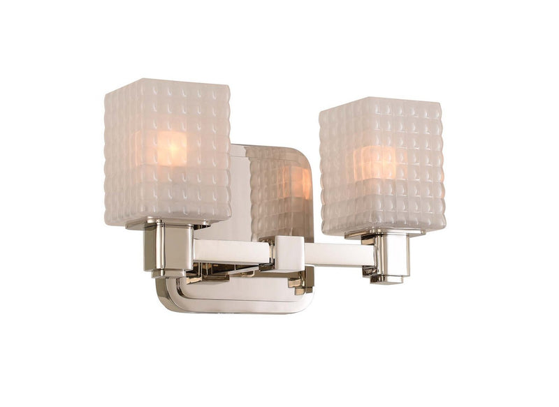 Avanti 2-Light Bath Vanity Light in Polished Nickel