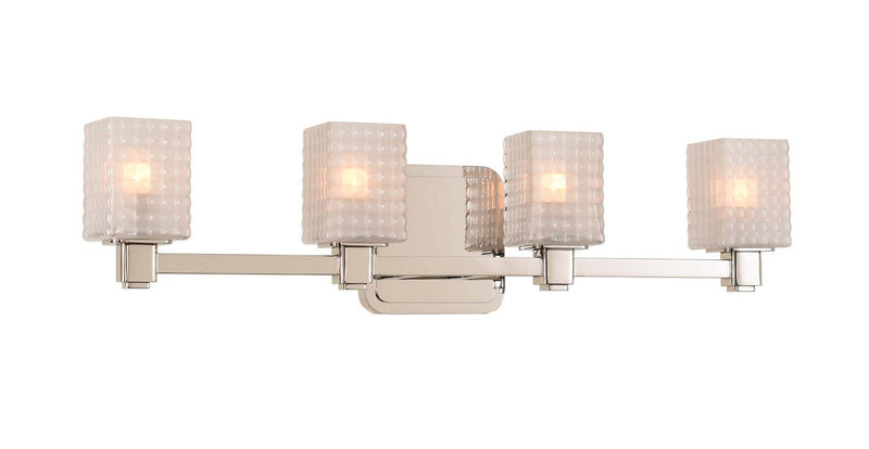 Avanti 4-Light Bath Vanity Light in Polished Nickel