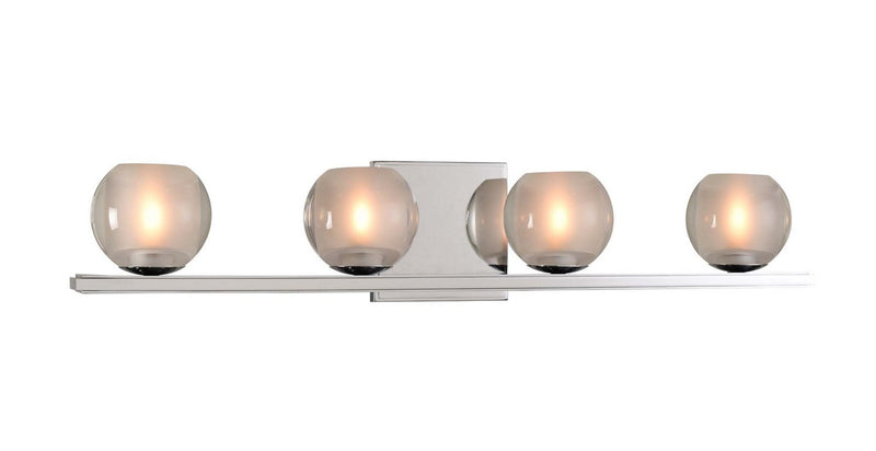 Corona 4-Light Bath Vanity Light in Chrome