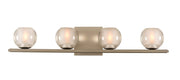 Corona 4-Light Bath Vanity Light in Satin Nickel