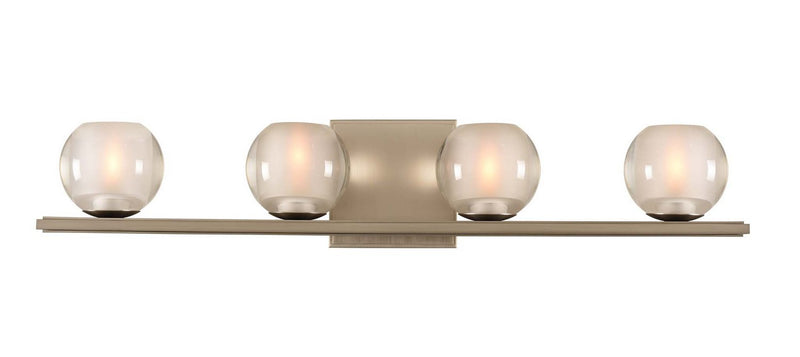 Corona 4-Light Bath Vanity Light in Satin Nickel