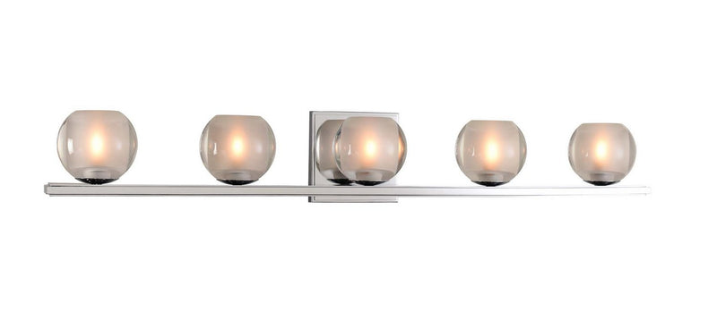 Corona 5-Light Bath Vanity Light in Chrome