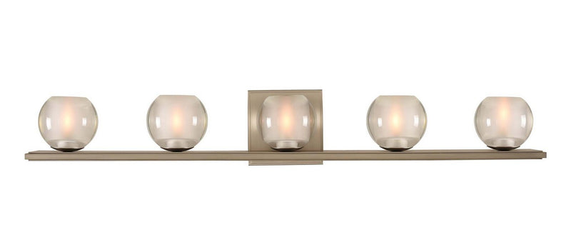 Corona 5-Light Bath Vanity Light in Satin Nickel