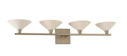 Galvaston 4-Light LED Bath Vanity Light in Satin Nickel