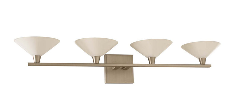 Galvaston 4-Light LED Bath Vanity Light in Satin Nickel