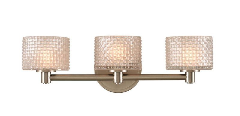Willow 3-Light LED Bath Vanity Light in Satin Nickel