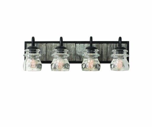 Farmhouse Bainbridge 4-Light Bath in Black Iron - Lamps Expo