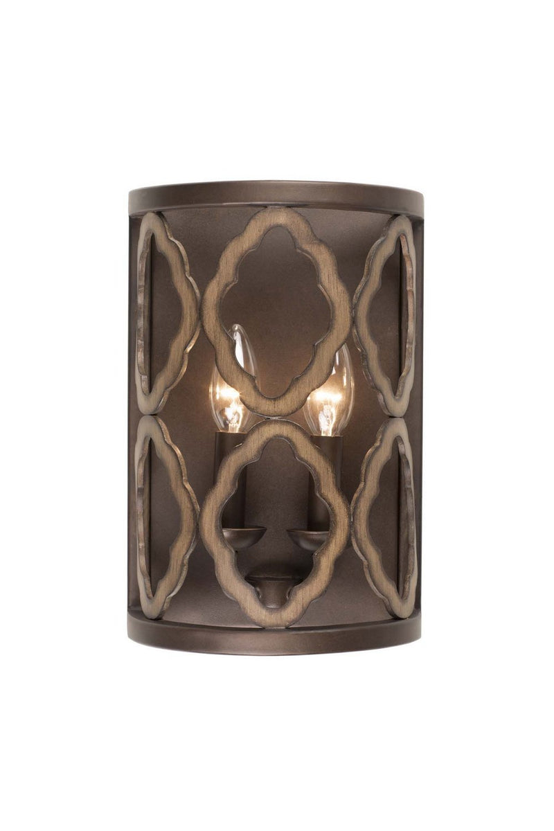 Whittaker 2-Light Wall Sconce in Brownstone