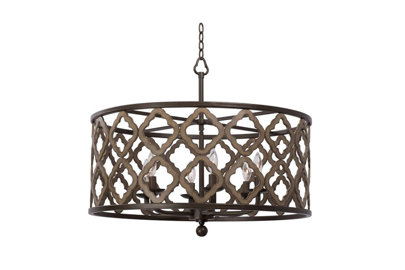 Whittaker 6-Light Chandelier in Brownstone