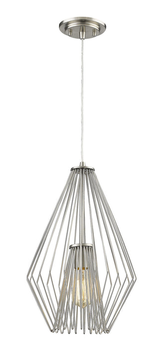 Quintus 1 Light Mini Pendant in Brushed Nickel