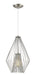 Quintus 1 Light Mini Pendant in Brushed Nickel