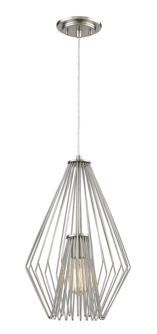 Quintus 1 Light Mini Pendant in Brushed Nickel