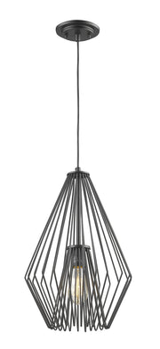 Quintus 1 Light Mini Pendant in Matte Black