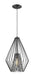 Quintus 1 Light Mini Pendant in Matte Black