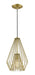Quintus 1 Light Mini Pendant in Metallic Gold