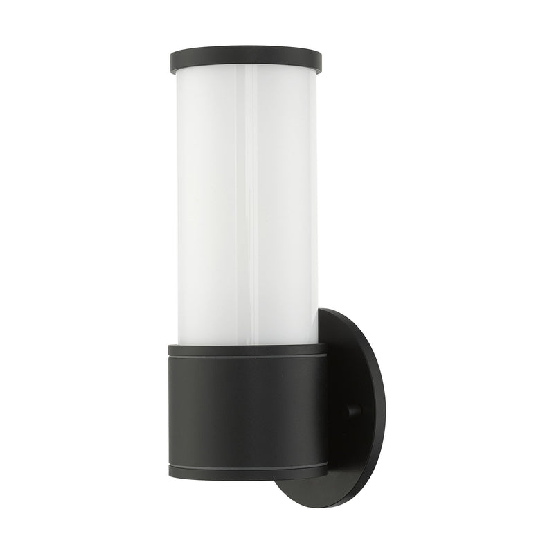 Norfolk Mini Outdoor ADA Wall Lantern in Textured Black