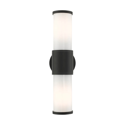 Norfolk 2-Light Medium Outdoor ADA Wall Lantern in Textured Black