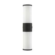 Norfolk 2-Light Large Outdoor Wall Lantern in Textured Black