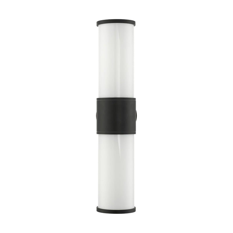 Norfolk 2-Light Large Outdoor Wall Lantern in Textured Black